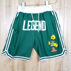 JUST DON LEGEND Bird 33 Celtics Green Mesh Shorts Sz S Basketball Gym